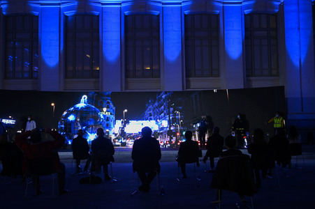 Weihnachtsillumination in Madrid