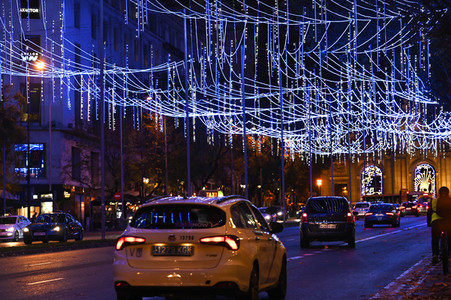 Weihnachtsillumination in Madrid