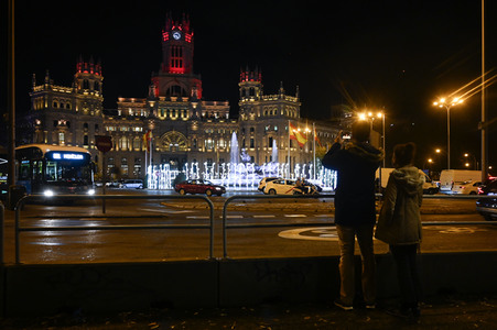Weihnachtsillumination in Madrid