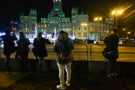 Weihnachtsillumination in Madrid