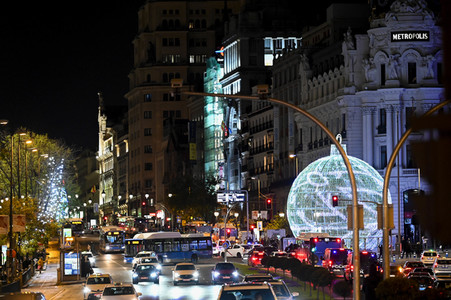 Weihnachtsillumination in Madrid