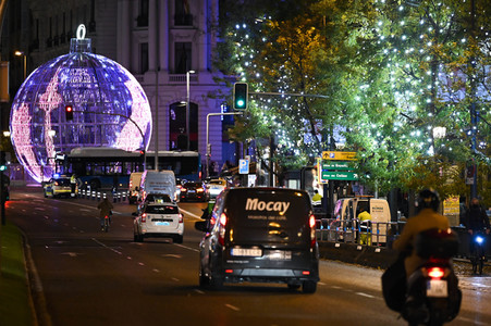 Weihnachtsillumination in Madrid