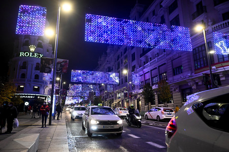 Weihnachtsillumination in Madrid