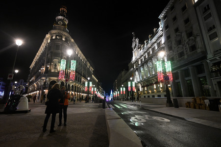 Weihnachtsillumination in Madrid