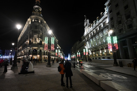 Weihnachtsillumination in Madrid