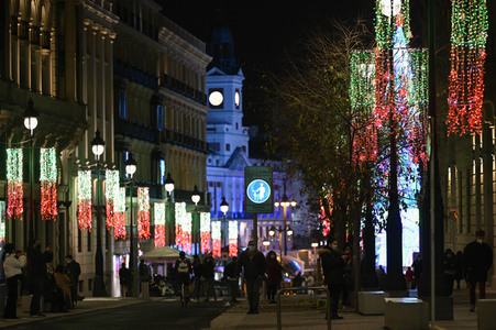 Weihnachtsillumination in Madrid