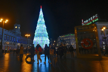 Weihnachtsillumination in Madrid