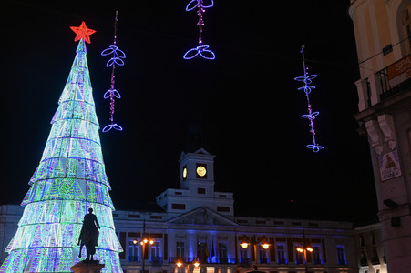 Weihnachtsillumination in Madrid