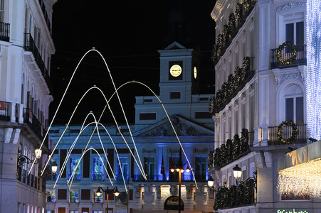 Weihnachtsillumination in Madrid