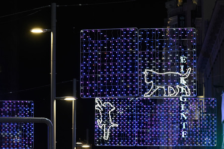 Weihnachtsillumination in Madrid