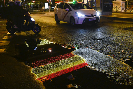 Weihnachtsillumination in Madrid