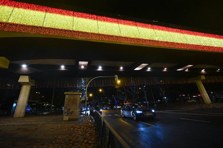 Weihnachtsillumination in Madrid