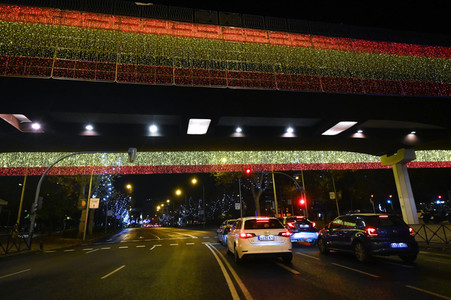 Weihnachtsillumination in Madrid