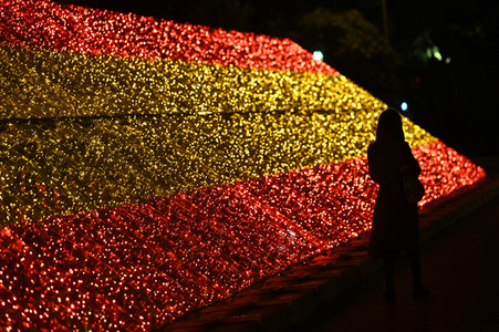 Weihnachtsillumination in Madrid