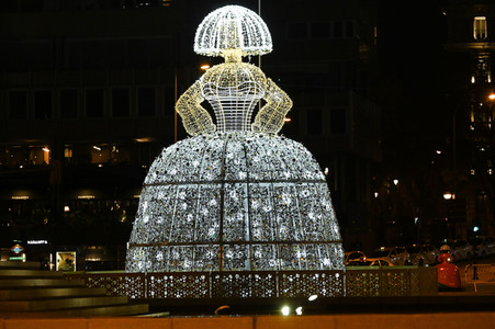 Weihnachtsillumination in Madrid