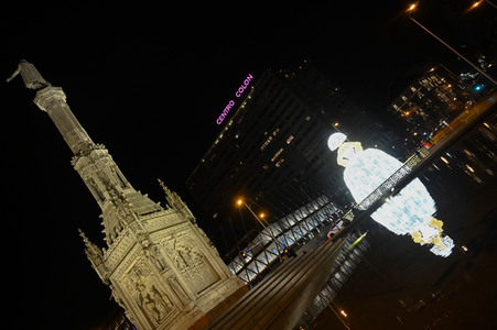 Weihnachtsillumination in Madrid