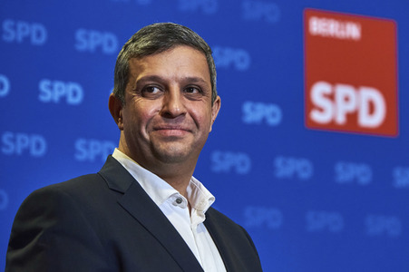 Hybrider Landesparteitag der SPD in Berlin