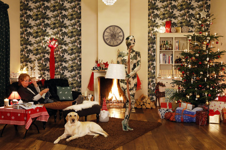 Weihnachts-Bodypainting