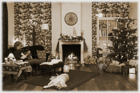 Weihnachts-Bodypainting