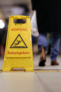 Symbolfoto Rutschgefahr