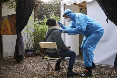 Corona-Schnelltests in Berlin