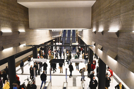 Eröffnung der U5-Neubaustrecke in Berlin