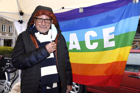 Kundgebung zum bundesweiten Aktionstag gegen Aufrüstung und Krieg in München