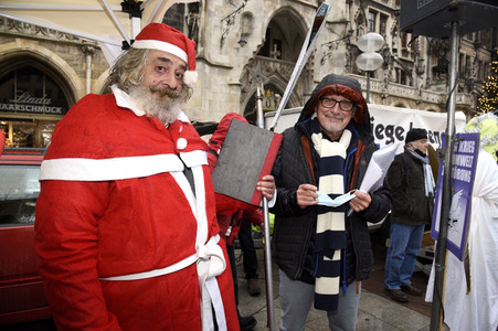 Kundgebung zum bundesweiten Aktionstag gegen Aufrüstung und Krieg in München