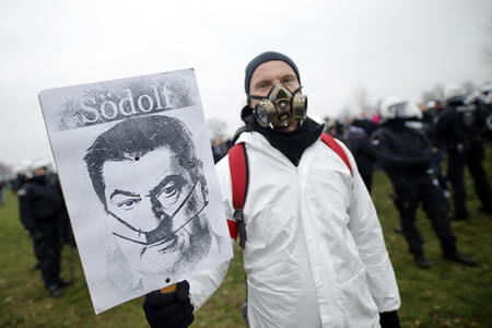 Querdenken-Demo in Düsseldorf