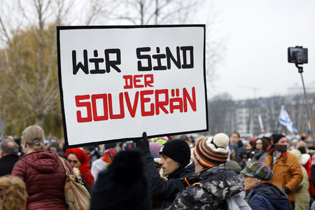 Querdenken-Demo in Düsseldorf