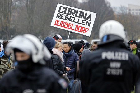 Querdenken-Demo in Düsseldorf