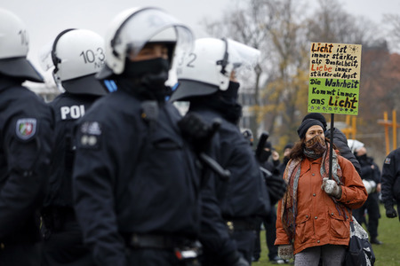 Querdenken-Demo in Düsseldorf
