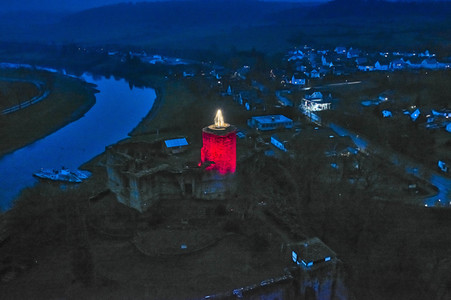 Die größte Adventskerze Norddeutschlands in Polle