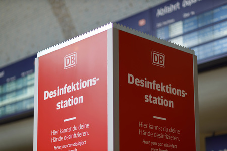 Symbolfoto Desinfektionsstation