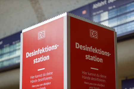 Symbolfoto Desinfektionsstation