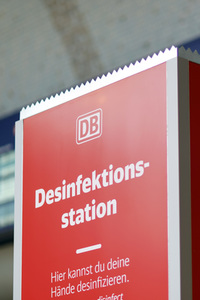 Symbolfoto Desinfektionsstation