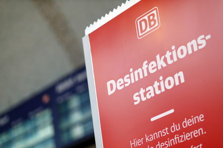 Symbolfoto Desinfektionsstation