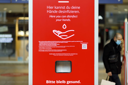 Symbolfoto Desinfektionsstation