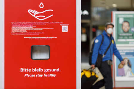 Symbolfoto Desinfektionsstation