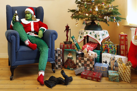 GEEK ART: Der Weihnachtsmann und der Grinch / Santa Claus and the Grinch