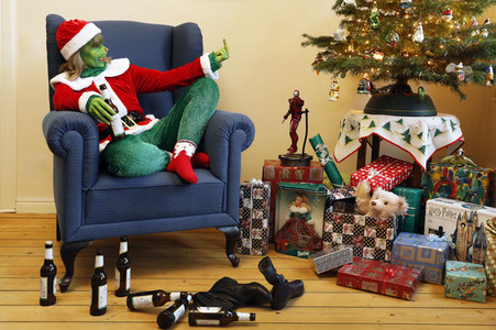 GEEK ART: Der Weihnachtsmann und der Grinch / Santa Claus and the Grinch