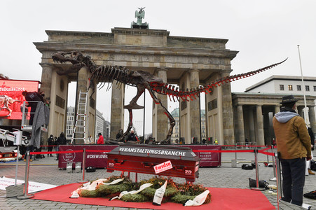 Mahnwache vom Aktionsbündnis 'Alarmstufe Dunkelrot' in Berlin