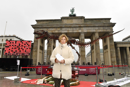 Mahnwache vom Aktionsbündnis 'Alarmstufe Dunkelrot' in Berlin