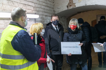 Rundgang von Bodo Ramelow über das Bundesgartenschau-Gelände 2021 in Erfurt