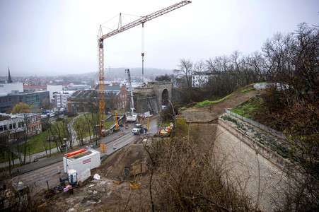 Rundgang von Bodo Ramelow über das Bundesgartenschau-Gelände 2021 in Erfurt