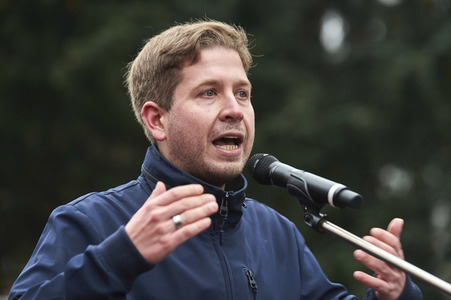 Demonstration gegen das Stilllegungsbeschluss des Mercedes Benz-Werks Berlin