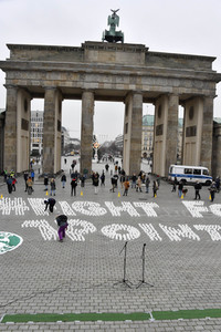 Fridays for Future Lichteraktion in Berlin