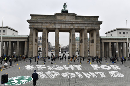 Fridays for Future Lichteraktion in Berlin