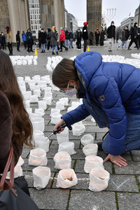 Fridays for Future Lichteraktion in Berlin
