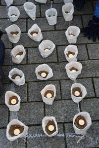 Fridays for Future Lichteraktion in Berlin